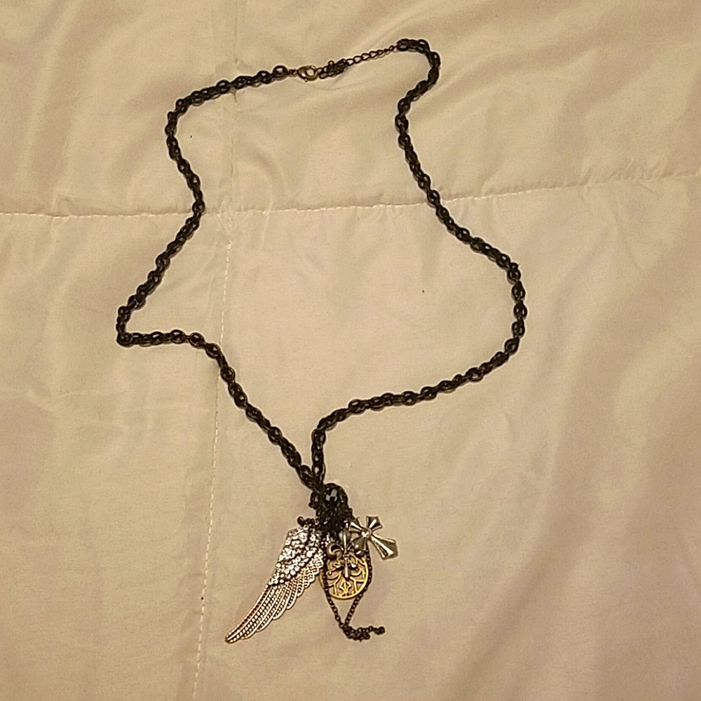 Buckle long necklace